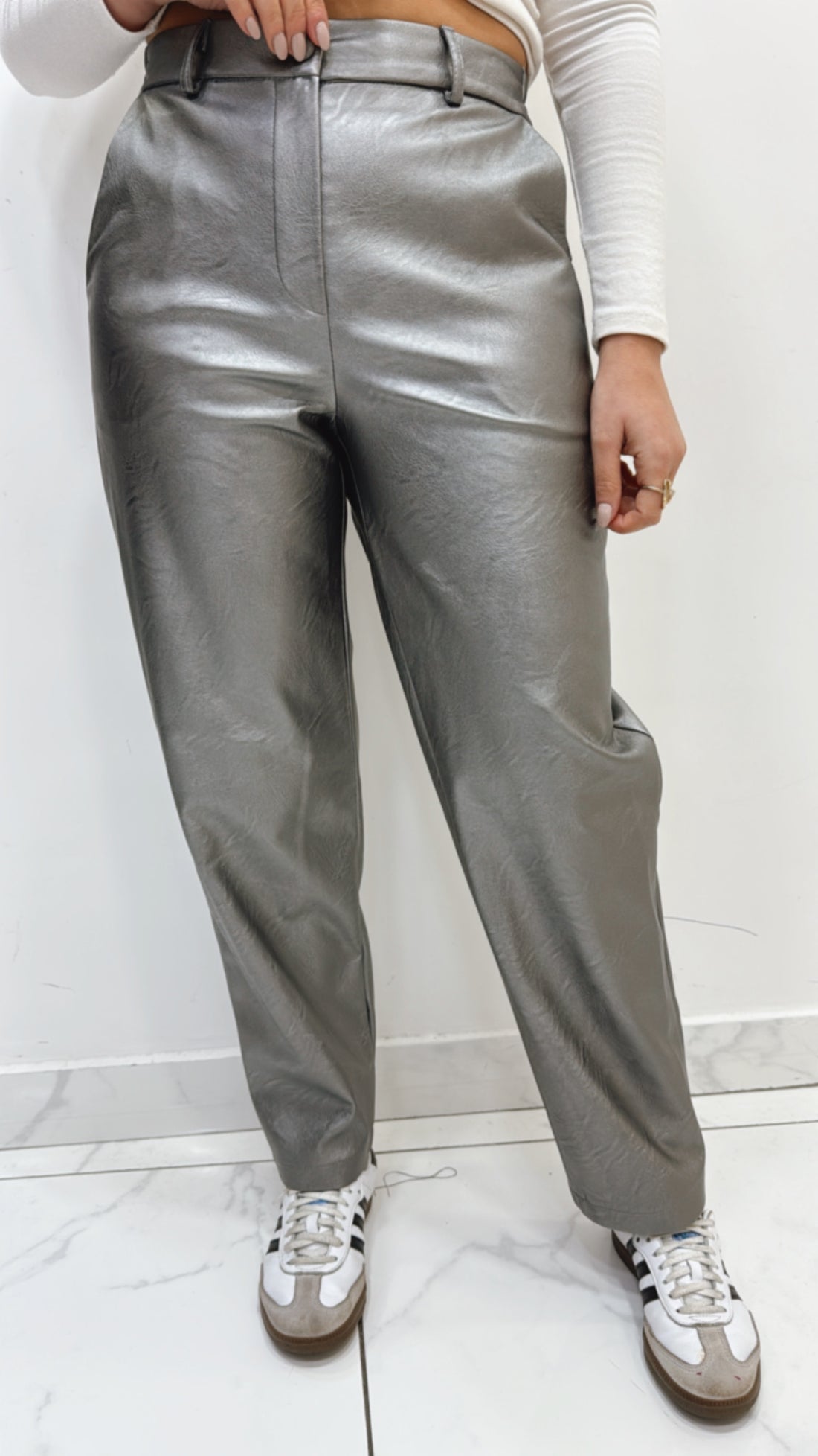 Pantalone ecopelle Tensione in 720