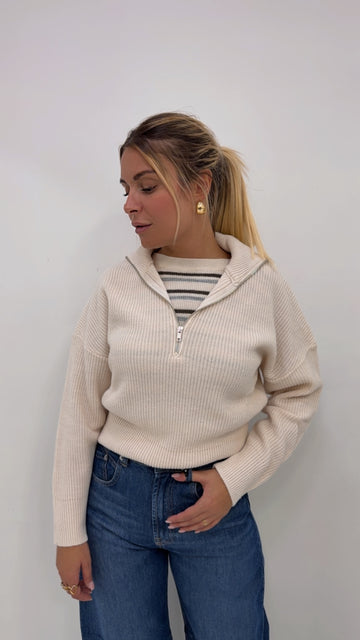 Maglia con zip haveone
