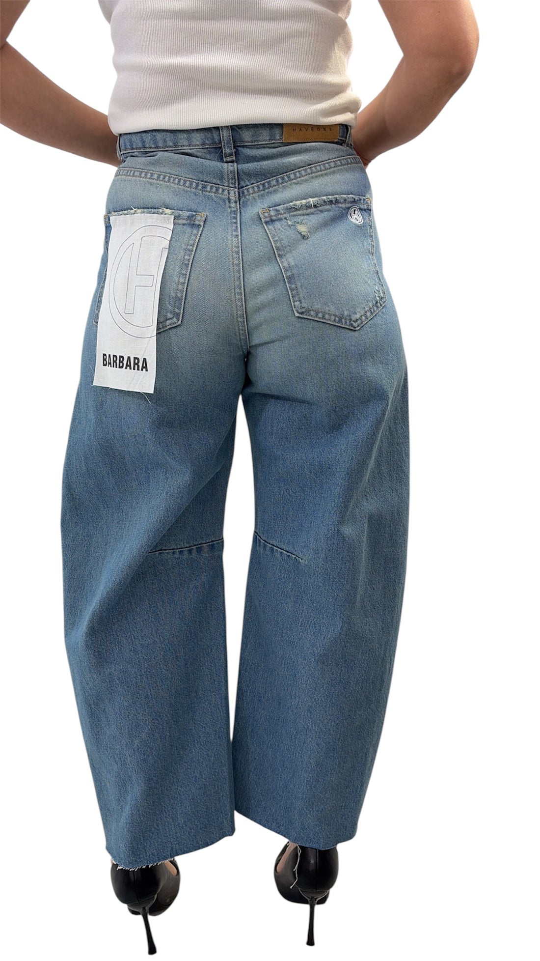 Jeans mod Barbara  sabbiato