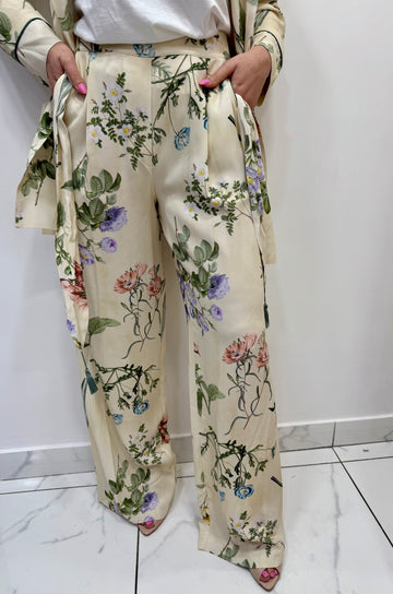 Pantalone Dixie stampa floreale