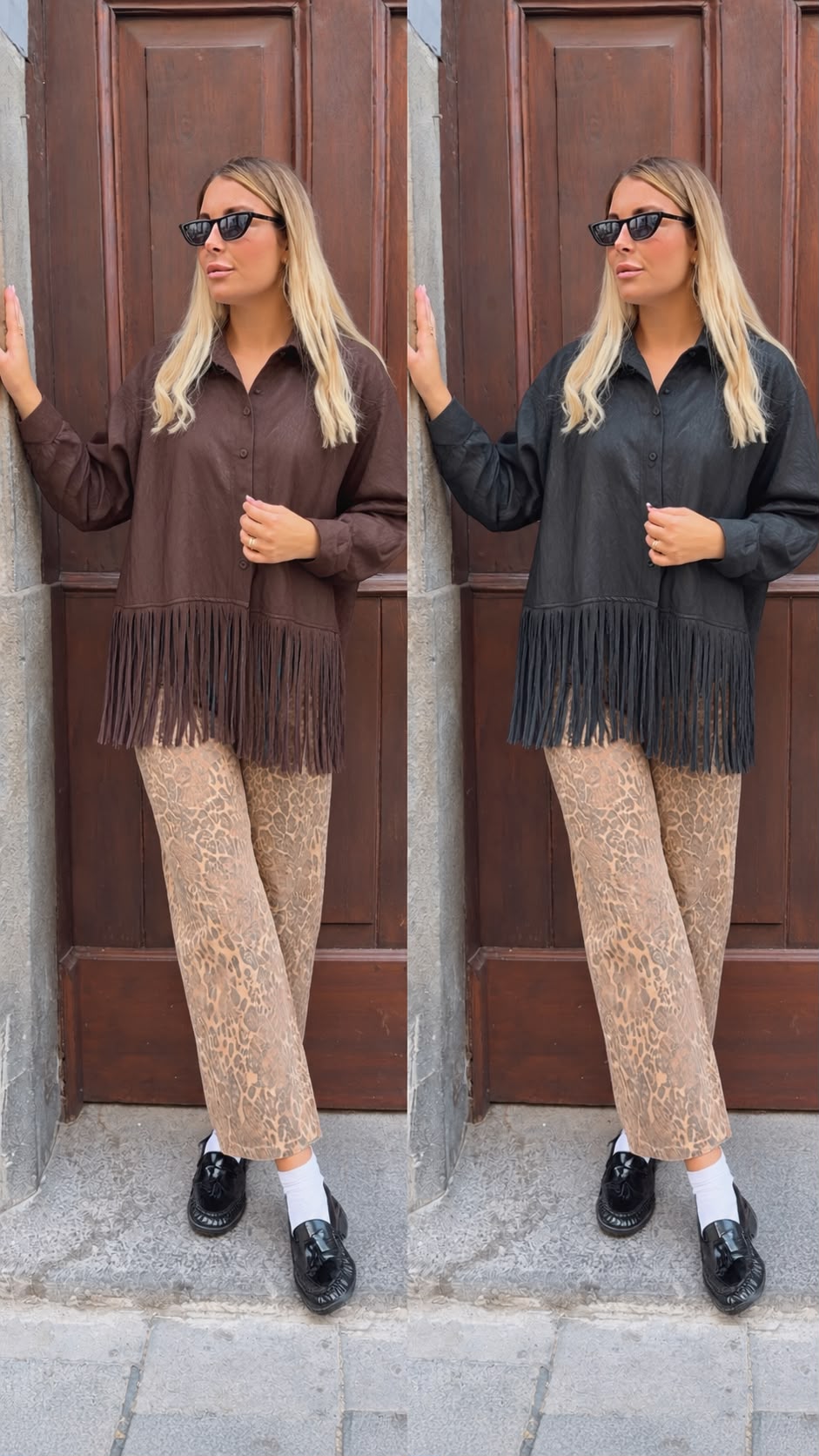 Camicia ecopelle motel
