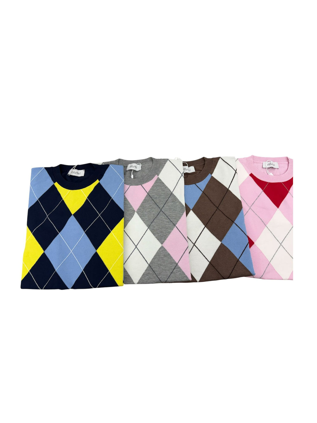 Maglia con rombi motel