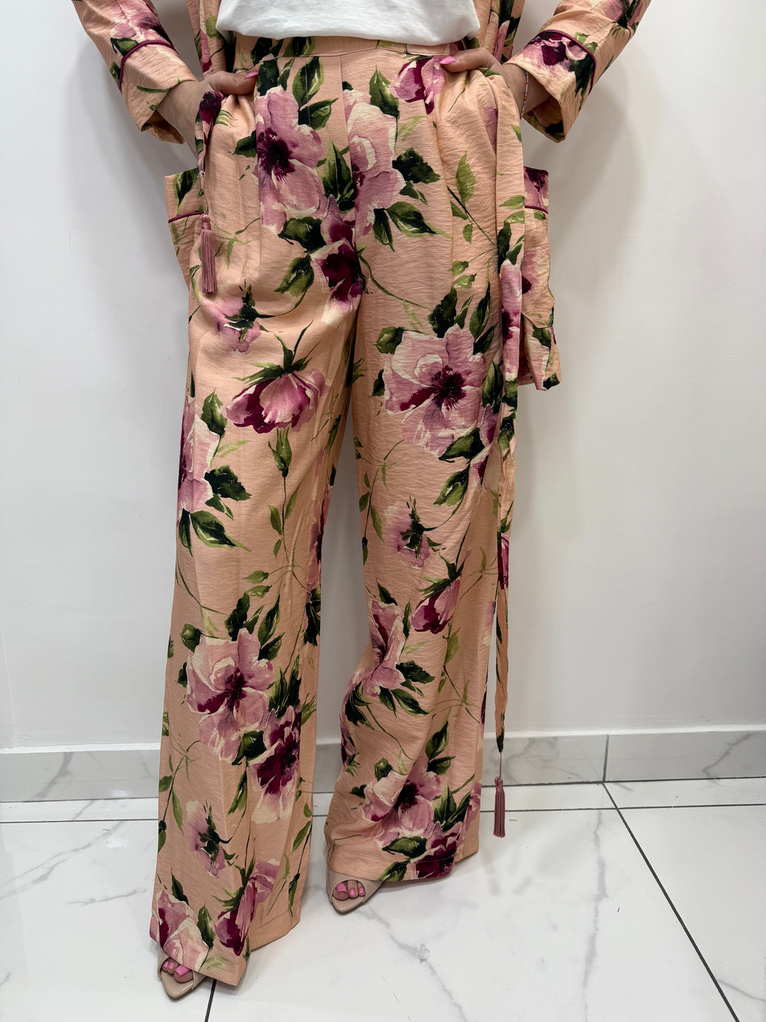Pantalone Dixie stampa floreale