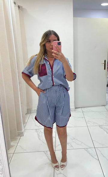 Coordinato righe motel