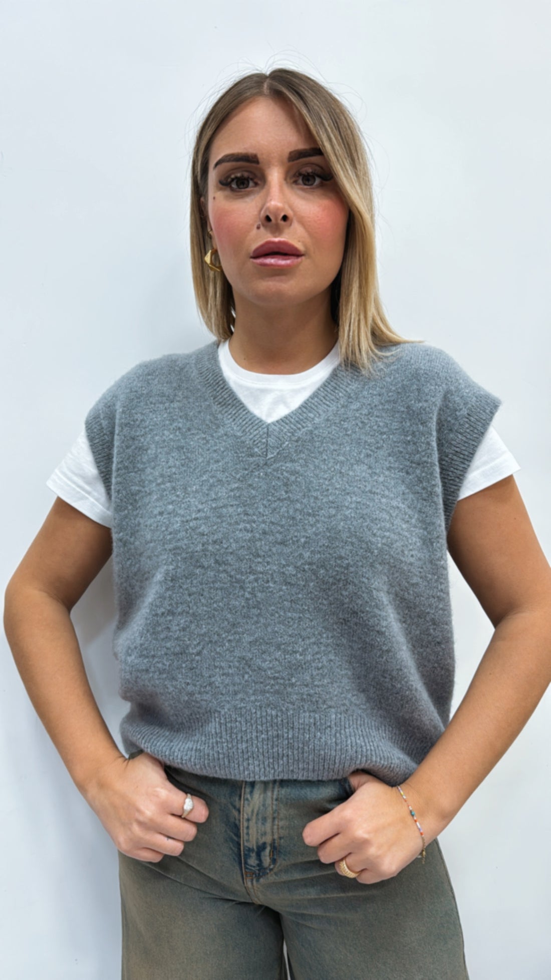 Gilet Dixie in lana Mohair