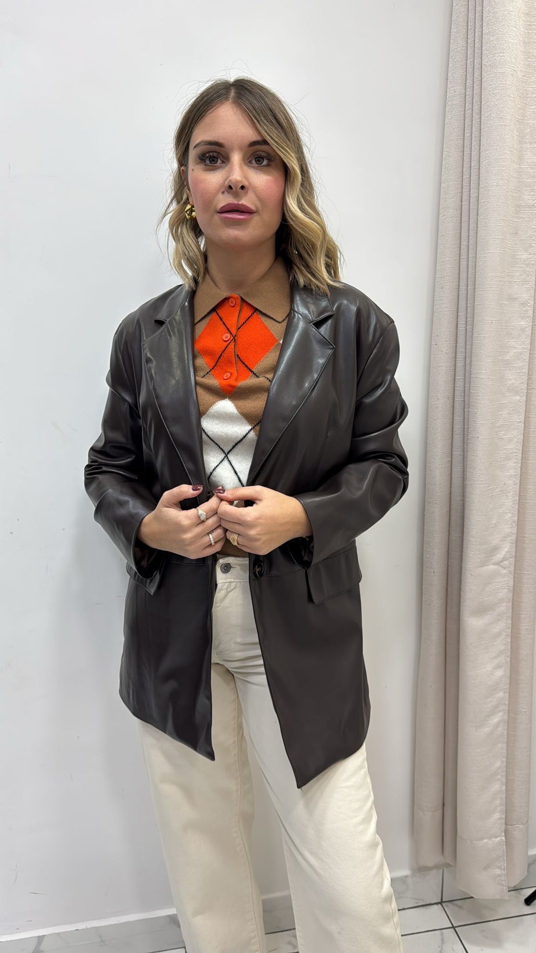 Tensione in giacca pelle