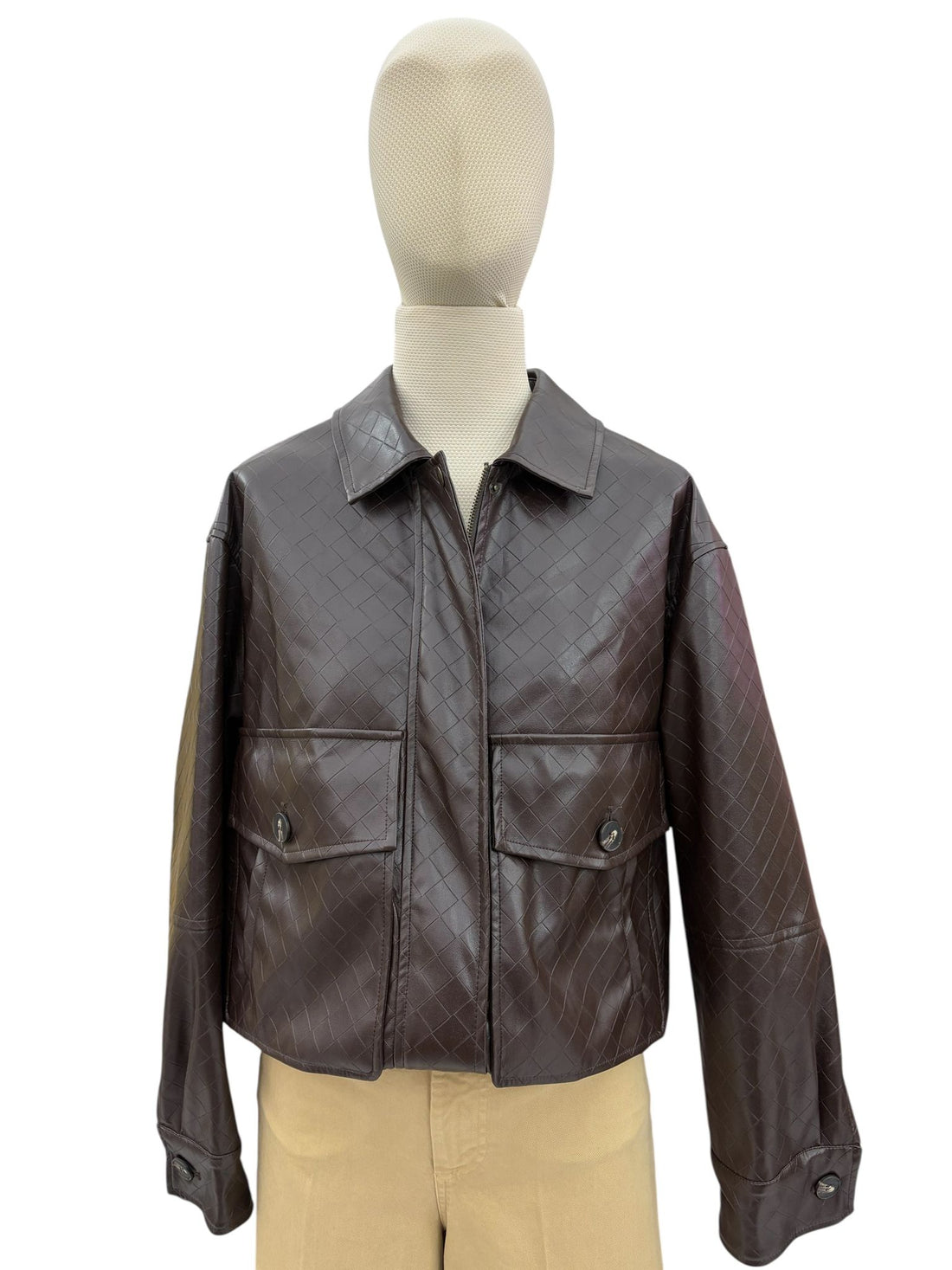 Bomber pelle tensione in30