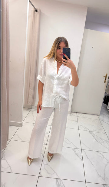 Camicia motel lino