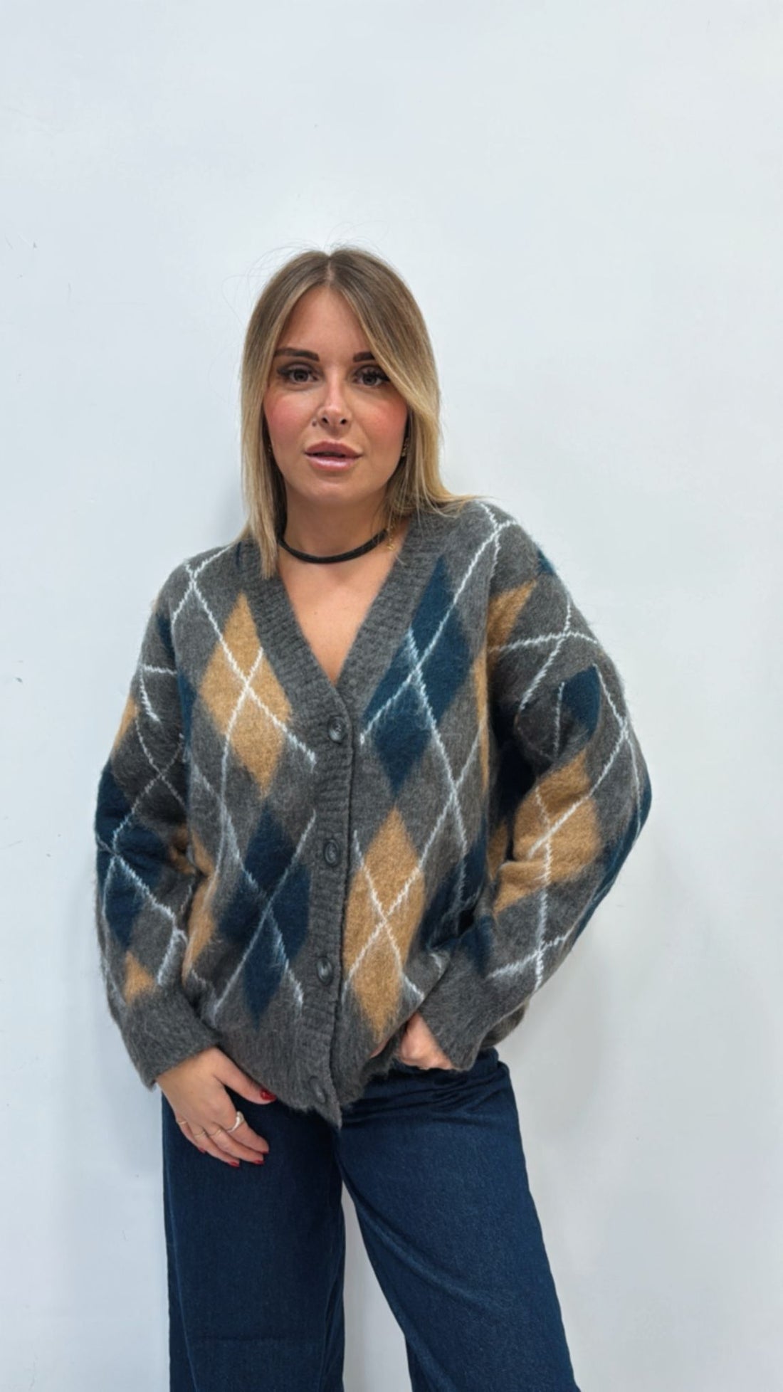 Cardigan tensione in 999