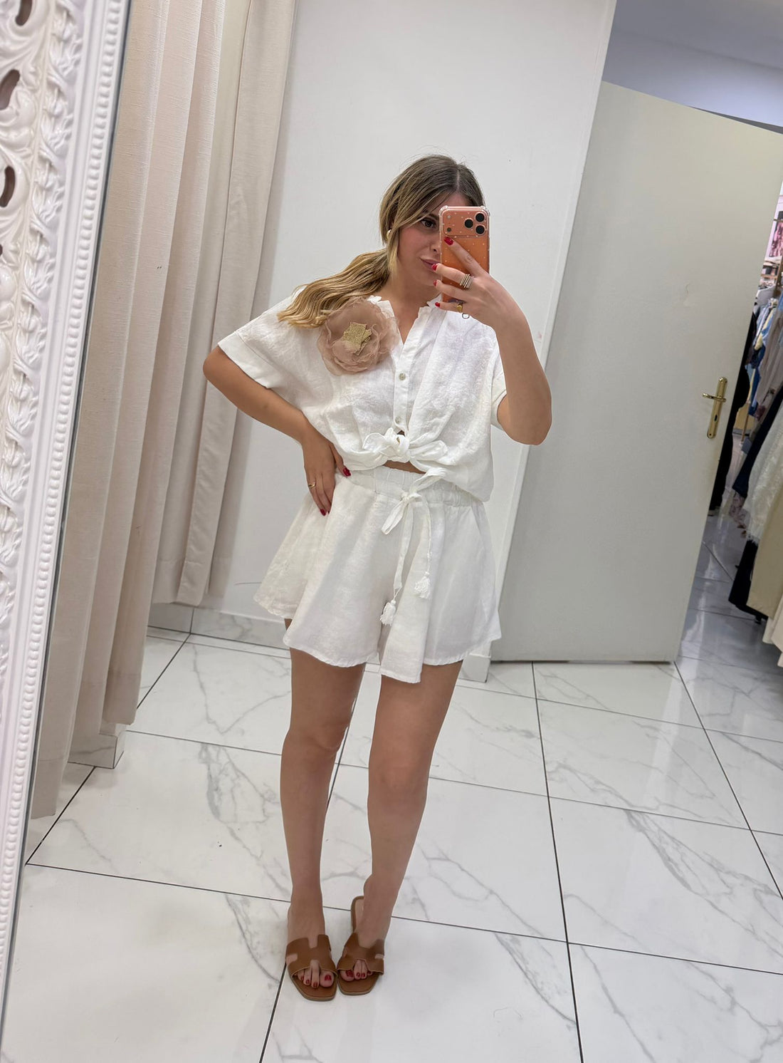 Camicia motel lino
